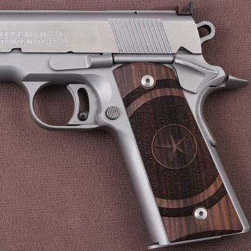 All 1911's Model Wooden (Turkish Walnut) Lazer Logo Handgun Grip
