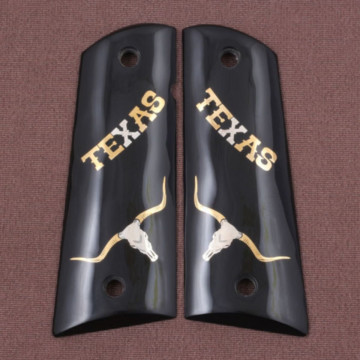 All 1911's Model (Acrylic Black) Silver Logo (Big) Handgun Grip