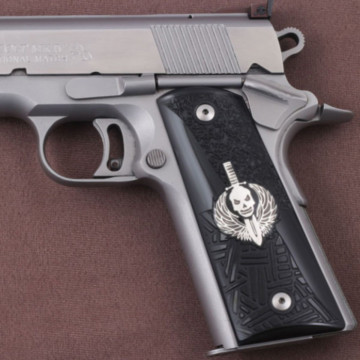 All 1911's Model (Acrylic Black) Silver Logo Handgun Grip