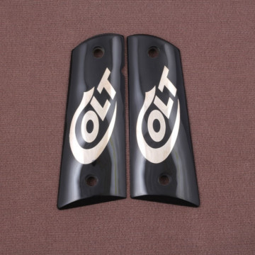 All 1911's Model (Acrylic Black) Silver Logo (Big) Handgun Grip