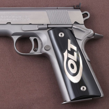 All 1911's Model (Acrylic Black) Silver Logo (Big) Handgun Grip