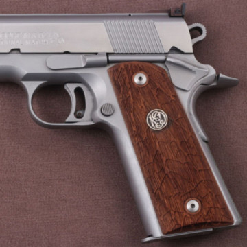 All 1911's Model Wooden (Turkish Walnut) Silver Logo Handgun Grip