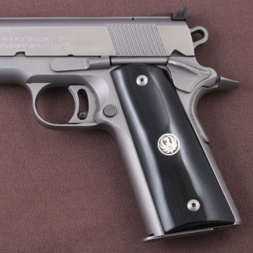 All 1911's Model (Acrylic Black) Silver Logo Handgun Grip