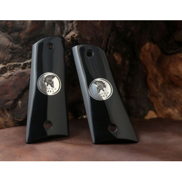 All 1911's Model (Acrylic Black) Silver & Mine Logo Handgun Grip