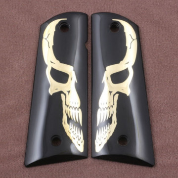 All 1911's Model (Acrylic Black) Brass Logo (Big) Handgun Grip