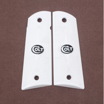 All 1911's Model (Acrylic White) Silver & Mine Logo Handgun Grip