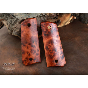 All 1911's 1911 - Ambicut Wooden (Exotic Thuya) Handgun Grip