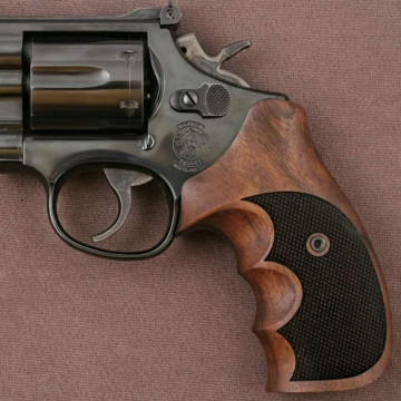 Smith Wesson K/L/X - Frame Round Butt Wooden (Turkish Walnut) Handgun Grip