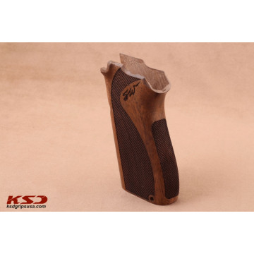 Smith Wesson 3904/3906 Wooden (Turkish Walnut) Lazer Logo Handgun Grip