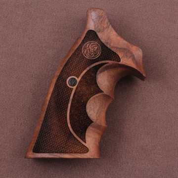 Smith Wesson K/L - Frame Square Butt Wooden (Turkish Walnut) Lazer Logo Handgun Grip