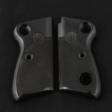 Beretta Mod 71 - 72 - 75 Jaguar (Acrylic Black) Lazer Logo Handgun Grip