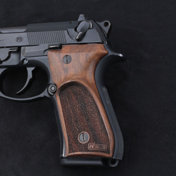 Beretta 92FS, 92, 92F, 92A1, 92FS INOX, 92G, 92D, 96, 96D, 96A1, M9, M9A1 Wooden (Turkish Walnut) TAC Mark Handgun Grip