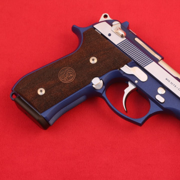 Beretta 92FS, 92, 92F, 92A1, 92FS INOX, 92G, 92D, 96, 96D, 96A1, M9, M9A1 Wooden (Turkish Walnut) Lazer Logo Handgun Grip