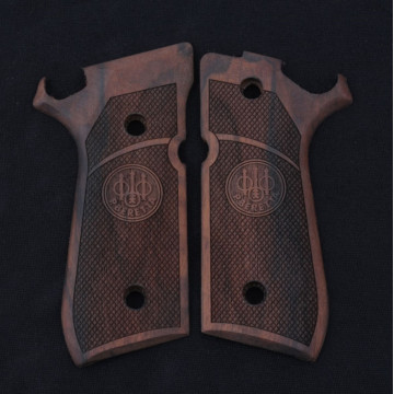 Beretta Combat Super 92 Wooden (Turkish Walnut) Lazer Logo Handgun Grip