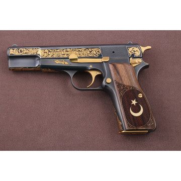 Browning MK3 Wooden (Turkish Walnut) Brass Logo Handgun Grip
