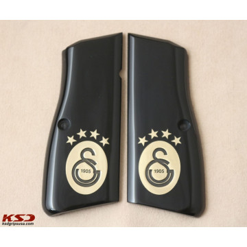 Browning MK3 (Acrylic Black) Brass Logo Handgun Grip