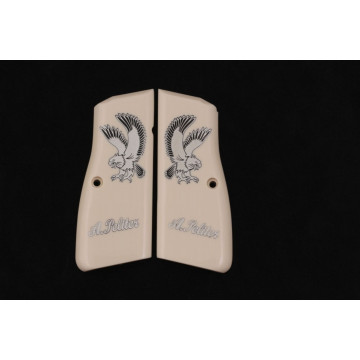 Browning MK3 (Acrylic Ivory) Silver & Mine Logo Handgun Grip