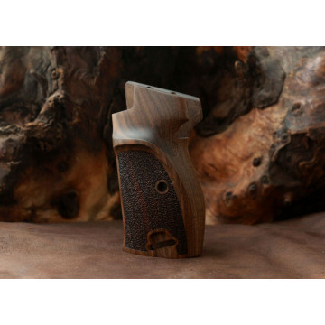 Sig P210-1 / P210-4 / P210-5 / P210-6 / DK M49 - With Lanyard Ring (Kordon Halkalı) Wooden (Turkish Walnut) TAC Mark Handgun Grip