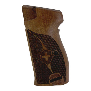 Sig P210-1 / P210-4 / P210-5 / P210-6 / DK M49 - With Lanyard Ring (Kordon Halkalı) Wooden (Turkish Walnut) Lazer Logo Handgun Grip