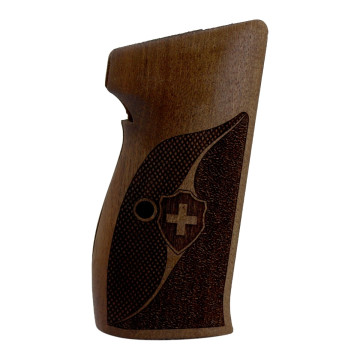 Sig P210-1 / P210-4 / P210-5 / P210-6 / DK M49 - With Lanyard Ring (Kordon Halkalı) Wooden (Turkish Walnut) Lazer Logo Handgun Grip