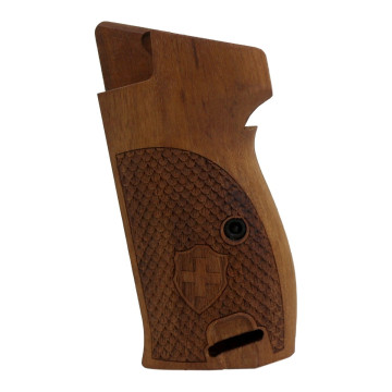 Sig P210-1 / P210-4 / P210-5 / P210-6 / DK M49 - With Lanyard Ring (Kordon Halkalı) Wooden (Turkish Walnut) Lazer Logo Handgun Grip
