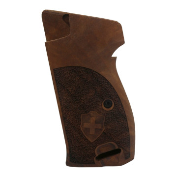 Sig P210-1 / P210-4 / P210-5 / P210-6 / DK M49 - With Lanyard Ring (Kordon Halkalı) Wooden (Turkish Walnut) Lazer Logo Handgun Grip