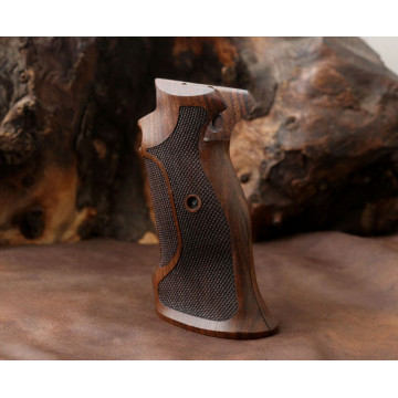 Sig P210-1 / P210-2 / P210-4 / P210-5 / P210-6 / DK M49 Rhomlas without lanyard ring (Halkasız) Wooden (Turkish Walnut) Handgun Grip