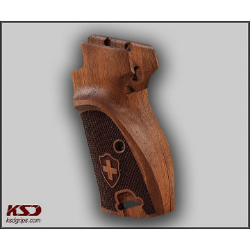 Sig P210-1 / P210-4 / P210-5 / P210-6 / DK M49 - With Lanyard Ring (Kordon Halkalı) Wooden (Turkish Walnut) Lazer Logo Handgun Grip