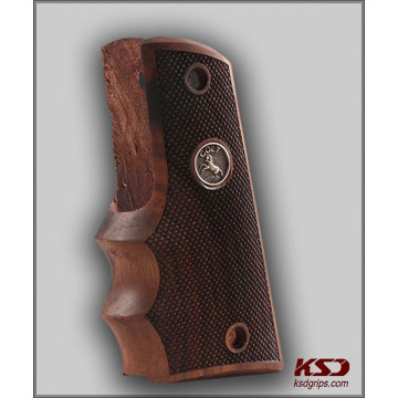 All 1911's Model Wooden (Turkish Walnut) Silver & Mine Logo Handgun Grip