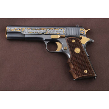 All 1911's Model Wooden (Turkish Walnut) Brass Logo Handgun Grip