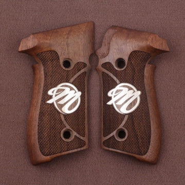 Sig Sauer P228 / P229 Wooden (Turkish Walnut) Silver Logo Handgun Grip