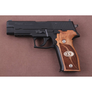Sig Sauer P226 / P226 SL / P226 Sport / P226 Sport II / P226 Sport II SL / P226 Sport II SL PPC Wooden (Turkish Walnut) Silver Logo Handgun Grip