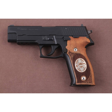 Sig Sauer P226 / P226 SL / P226 Sport / P226 Sport II / P226 Sport II SL / P226 Sport II SL PPC Wooden (Turkish Walnut) Silver Logo (Big) Handgun Grip