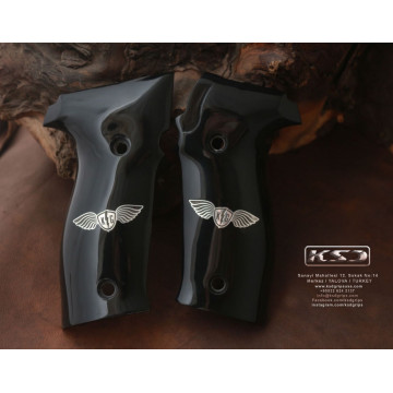 Sig Sauer P226 / P226 SL / P226 Sport / P226 Sport II / P226 Sport II SL / P226 Sport II SL PPC (Acrylic Black) Silver Logo Handgun Grip
