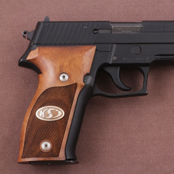 Sig Sauer P226 / P226 SL / P226 Sport / P226 Sport II / P226 Sport II SL / P226 Sport II SL PPC Wooden (Turkish Walnut) Silver Logo Handgun Grip