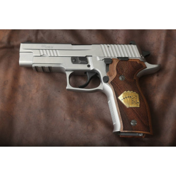 Sig Sauer P226 / P226 SL / P226 Sport / P226 Sport II / P226 Sport II SL / P226 Sport II SL PPC Wooden (Turkish Walnut) Brass & Mine Logo Handgun Grip