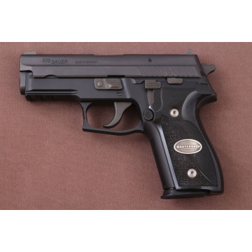 Sig Sauer P228 / P229 (Acrylic Black) Silver Logo Handgun Grip