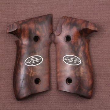 Sig Sauer P228 / P229 Wooden (Root Walnut) Silver Logo Handgun Grip