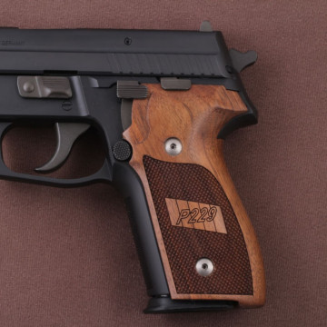 Sig Sauer P228 / P229 Wooden (Turkish Walnut) Lazer Logo Handgun Grip