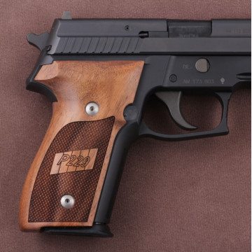 Sig Sauer P228 / P229 Wooden (Turkish Walnut) Lazer Logo Handgun Grip
