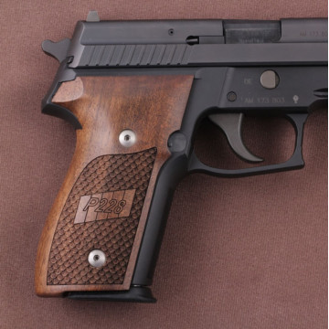 Sig Sauer P228 / P229 Wooden (Turkish Walnut) Lazer Logo Handgun Grip