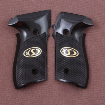 Sig Sauer P228 / P229 (Acrylic Black) Brass Logo Handgun Grip