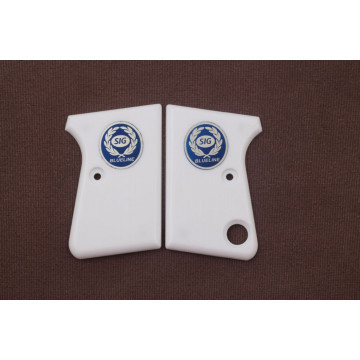 Astra Cub (Acrylic White) Silver & Mine Logo Handgun Grip