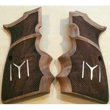Browning MK3 Wooden (Turkish Walnut) Silver Logo (Big) Handgun Grip
