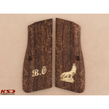 Browning MK3 Wooden (Turkish Walnut) Brass Logo Handgun Grip