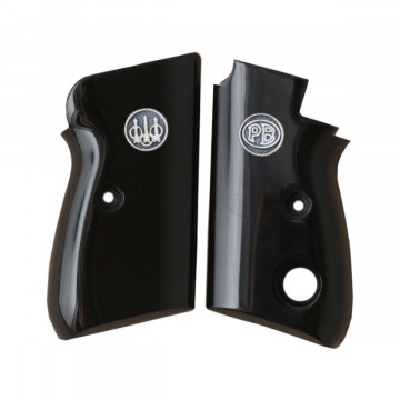 Beretta Mod 70 - 70 S - 71 PUMA (Acrylic Black) Silver Logo Handgun Grip