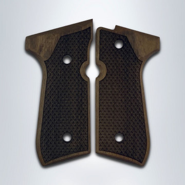 Beretta 92FS, 92, 92F, 92A1, 92FS INOX, 92G, 92D, 96, 96D, 96A1, M9, M9A1 Wooden (Turkish Walnut) Handgun Grip