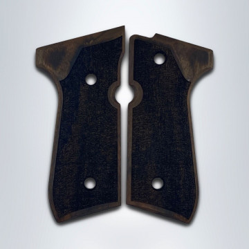Beretta 92FS, 92, 92F, 92A1, 92FS INOX, 92G, 92D, 96, 96D, 96A1, M9, M9A1 Wooden (Turkish Walnut) Handgun Grip