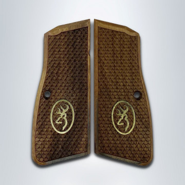 Browning MK3 Wooden (Turkish Walnut) Brass Logo Handgun Grip