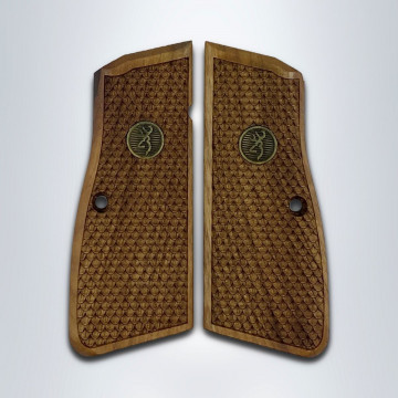 Browning MK3 Wooden (Turkish Walnut) Brass Logo Handgun Grip